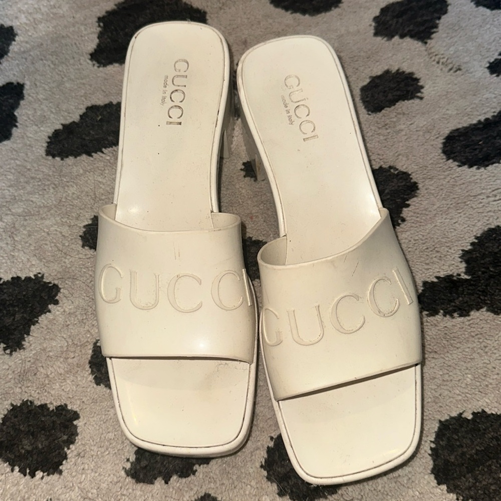 Authentic Gucci, jelly heels!